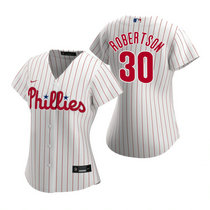 Women's Nike Philadelphia Phillies #30 David Robertson White Game Authentic Stitched MLB Jersey