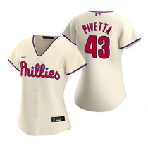 Women's Nike Philadelphia Phillies #43 Nick Pivetta Cream Game Authentic Stitched MLB Jersey