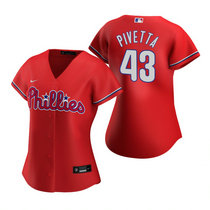 Women's Nike Philadelphia Phillies #43 Nick Pivetta Red Game Authentic Stitched MLB Jersey