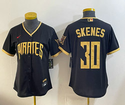 Women's Nike Pittsburgh Pirates #30 Paul Skenes Black 2026 City MLB Jersey