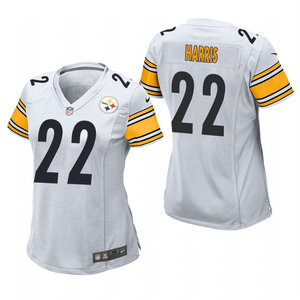 Women's Nike Pittsburgh Steelers #22 Najee Harris White 2021 NFL Draft Vapor Untouchable Authentic Stitched NFL Jersey