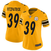 Women's Nike Pittsburgh Steelers #39 Minkah Fitzpatrick Gold Inverted Legend Vapor Untouchable Authentic Stitched NFL jersey