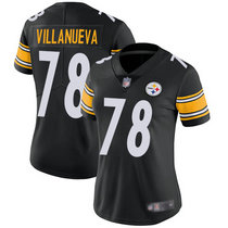 Women's Nike Pittsburgh Steelers #78 Alejandro Villanueva Black Vapor Untouchable Authentic stitched NFL jersey
