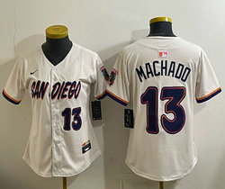 Women's Nike San Diego Padres #13 Manny Machado Cream 2026 City MLB Jersey