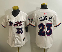 Women's Nike San Diego Padres #23 Fernando Tatis Jr. Cream 2026 City MLB Jersey