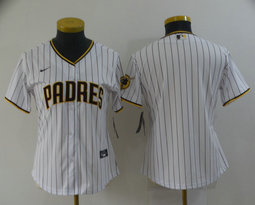 Women's Nike San Diego Padres Blank White Game Authentic Stitched MLB Jersey