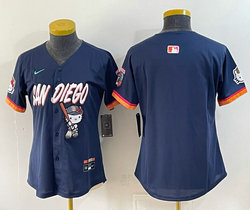 Women's Nike San Diego Padres Blank Kitty Night Jersey