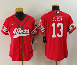 Women's Nike San Francisco 49ers #13 Brock Purdy Red Russ Joint Mexico Authentic Stitched baseball jersey