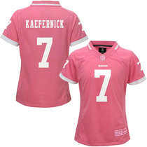 Women's Nike San Francisco 49ers #7 Colin Kaepernick 2015 Pink Authentic Stitched NFL jersey