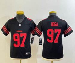 Women's Nike San Francisco 49ers #97 Nick Bosa Black new Vapor Untouchable Authentic Stitched NFL Jersey