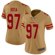 Women's Nike San Francisco 49ers #97 Nick Bosa Inverted Legend Vapor Untouchable Authentic Stitched NFL jersey