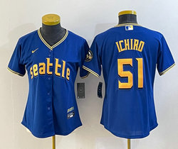 Women's Nike Seattle Mariners #51 Ichiro Suzuki 2023 City Authentic Stitched MLB jersey