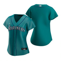 Women's Nike Seattle Mariners #Blank Green Game Authentic Stitched MLB jersey