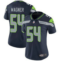 Women's Nike Seattle Seahawks #54 Bobby Wagner Blue Vapor Untouchable Limited Authentic Stitched NFL Jersey