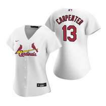 Women's Nike St.Louis Cardinals #13 Matt Carpenter White Authentic Stitched MLB Jersey
