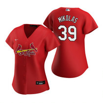 Women's Nike St.Louis Cardinals #39 Miles Mikolas Red Game Authentic stitched MLB jersey