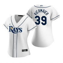 Women's Nike Tampa Bay Rays #39 Kevin Kiermaier White Game Authentic stitched MLB jersey