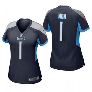 Women's Nike Tennessee Titans #1 Dad Blue 2021 Mother's Day Authentic Stitched NFL Jersey