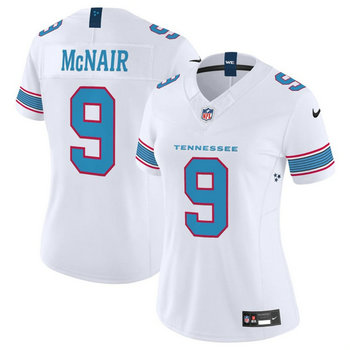 Women's Nike Tennessee Titans #9 Steve McNair 2026 White Authentic Stitched NFL Jersey