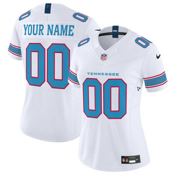 Women's Nike Tennessee Titans Custom 2026 White Authentic Stitched NFL Jersey