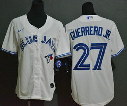 Women's Nike Toronto Blue Jays #27 Vladimir Guerrero Jr. White Game Authentic Stitched MLB Jersey