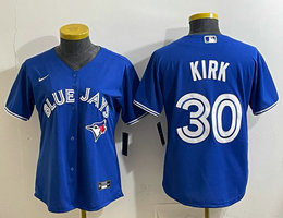 Women's Nike Toronto Blue Jays #30 Alejandro Kirk Blue Jersey