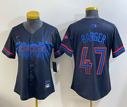 Women's Nike Toronto Blue Jays #47 Addison Barger Navy City MLB Jersey