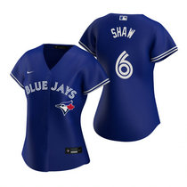 Women's Nike Toronto Blue Jays #6 Travis Shaw Blue Game Authentic Stitched MLB Jersey