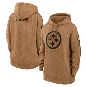 Women's Pittsburgh Steelers 2023 Camo Salute To Service Pullove Hoodie