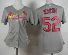 Women's St.Louis Cardinals #52 Michael Wacha Road Authentic Stitched MLB Jersey