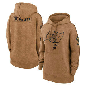 Women's Tampa Bay Buccaneers 2023 Camo Salute To Service Pullove Hoodie
