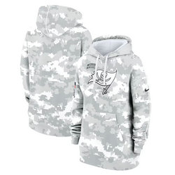 Women's Tampa Bay Buccaneers 2024 Camo Salute To Service Pullove Hoodie 2