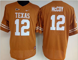 Women's Texas Longhorns #12 Colt McCoy Orange Authentic Stitched College Football Jersey