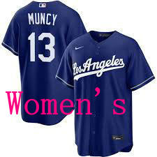 Women'sNike Los Angeles Dodgers #13 Max Muncy Blue Jersey