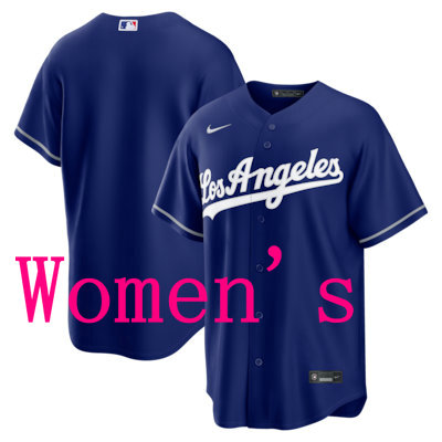 Women'sNike Los Angeles Dodgers Blank Blue Los Angeles Front Jersey