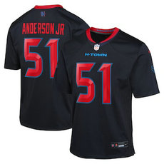Youth Nike Houston Texans #51 Will Anderson Jr 2024 Navy 2nd Vapor Untouchable Authentic stitched NFL jersey