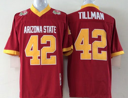 Youth Arizona State Sun Devis (ASU) #42 Pat Tillman Red Authentic Stitched NCAA College Jersey