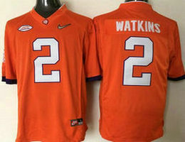 Youth Clemson Tigers #2 Sammy Watkins Orange Authentic Stitched NCAA Jersey