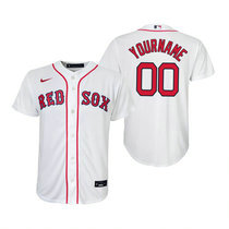 Youth Custom Nike Boston Red Sox Any Name White Authentic stitched MLB jersey