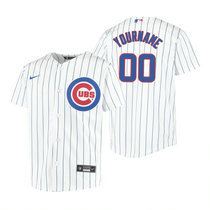 Youth Custom Nike Chicago Cubs Any Name White Authentic Stitched MLB Jersey