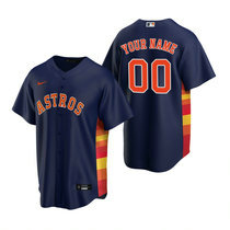 Youth Custom Nike Houston Astros Navy Game Authentic stitched MLB jersey