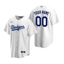 Youth Custom Nike Los Angeles Dodgers White Game Authentic Stitched MLB Jersey