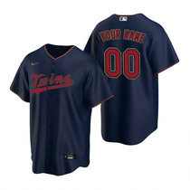 Youth Custom Nike Minnesota Twins Navy Game Authentic Stitched MLB jersey