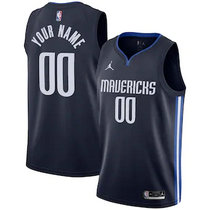 Youth Customized Jordan Dallas Mavericks Navy Blue Authentic Stitched NBA jersey.jpg