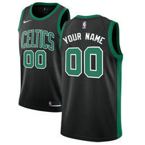 Youth Customized Nike Boston Celtics Black Authentic Stitched NBA jersey