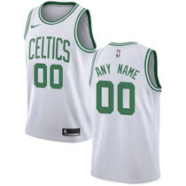 Youth Customized Nike Boston Celtics White Authentic Stitched NBA jersey