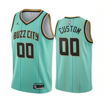 Youth Customized Nike Charlotte Hornets Green 2020-21 City Authentic Stitched NBA jersey