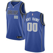 Youth Customized Nike Dallas Mavericks Blue Authentic Stitched NBA jersey