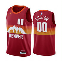 Youth Customized Nike Denver Nuggets Red 2020-21 City Authentic Stitched NBA jersey
