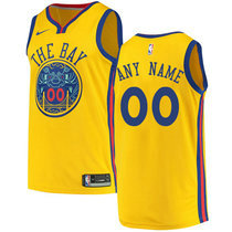 Youth Customized Nike Golden State Warriors Gold Authentic Stitched NBA jersey